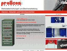 Tablet Screenshot of proficon-bernburg.com